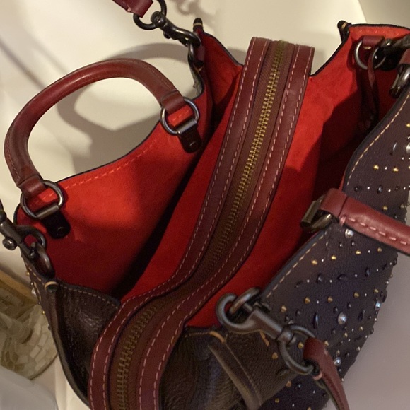 Coach Rogue Oxblood with Rivets - Picture 3 of 5